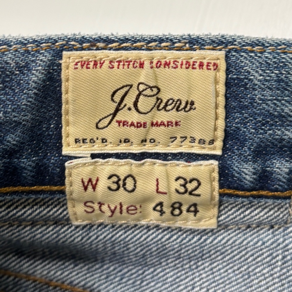 J.Crew 484 Extra Slim Jeans Men’s 30x32 Kaihara Japanese Denim Blue - Picture 10 of 12